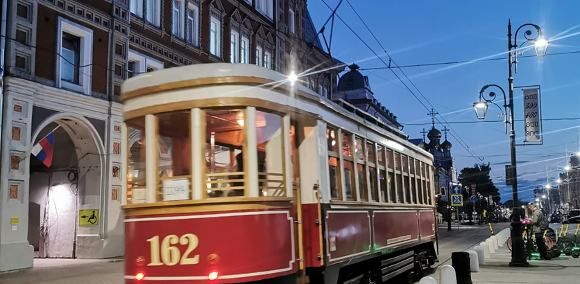 Трамвай 1938 года выпуска будет ходить по Рождественской до конца августа