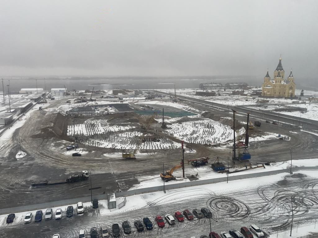 В Нижнем Новгороде завершено устройство свайного поля Ледового дворца