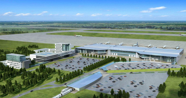 Каркас нового терминала «Стригино» будет смонтирован к 20-м числам апреля